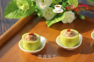 肉酿蒸笋瓜的做法步骤：11