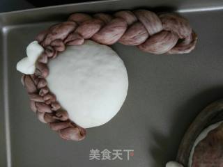 女孩花样面包的做法步骤：12