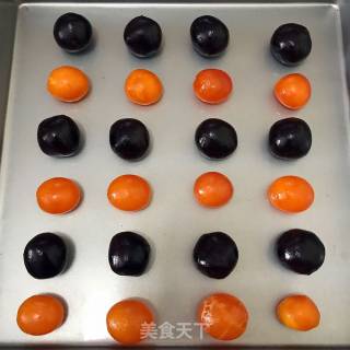 彩色螺旋酥·蛋黄酥的做法步骤：2