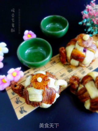 暖壶紫薯酥的做法步骤：23