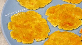 南瓜薄脆饼-平底锅薄脆小饼干的做法步骤：9