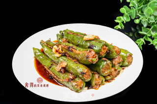 青椒酿肉的做法步骤：5