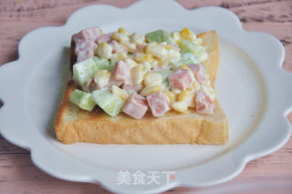 玉米沙拉三明治的做法步骤：15