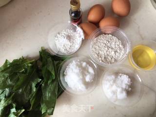 菠菜泥蛋糕卷的做法步骤：1