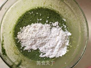 菠菜泥蛋糕卷的做法步骤：5
