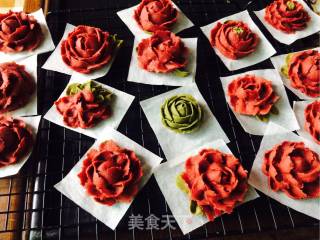豆沙裱花曲奇的做法步骤：21