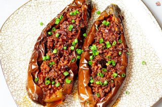 蒜香肉末烤茄子的做法步骤：10