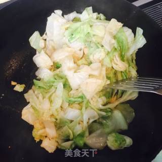 清炒包菜的做法步骤：5