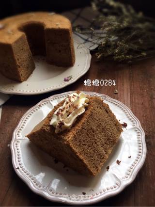 咖啡戚风蛋糕的做法步骤：17