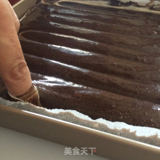 可可旋风蛋糕卷的做法步骤：14
