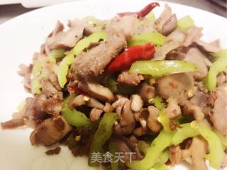 双椒爆鸡胗的做法步骤：6