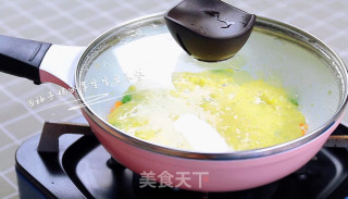 蔬菜奶酪米饭煎饼的做法步骤：7