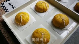 黄色南瓜面包的做法步骤：15
