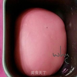 火龙果原汁吐司的做法步骤：5