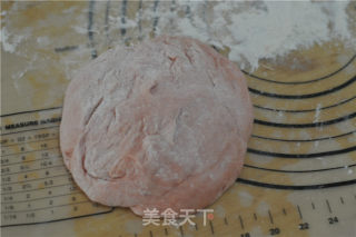 苋菜汁桃花包的做法步骤：5