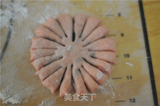 苋菜汁桃花包的做法步骤：11