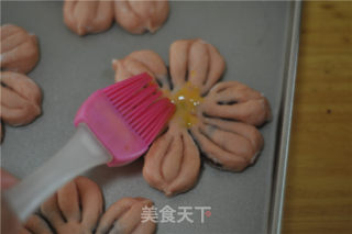 苋菜汁桃花包的做法步骤：14