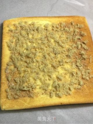 咸味肉松蛋糕卷的做法步骤：12