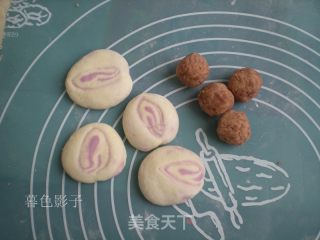紫皮大蒜豆沙馅包的做法步骤：9