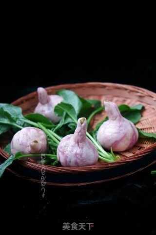 紫皮大蒜豆沙馅包的做法步骤：16