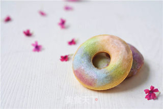 蔬菜汁彩虹甜甜圈的做法步骤：25