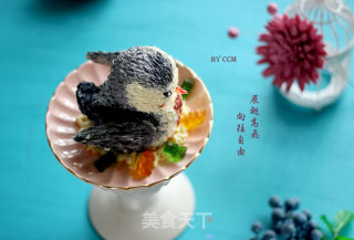 小鸟立体造型蛋糕的做法步骤：14