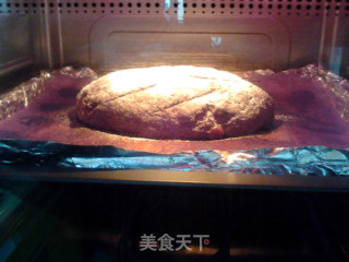 葡萄干全麦黑米面包的做法步骤：18
