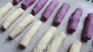白紫棋格面包的做法步骤：4
