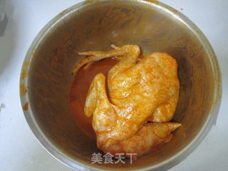 香橙奥尔良烤鸡的做法步骤：4