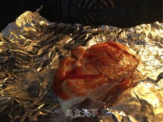 香烤鸡胸肉的做法步骤：10