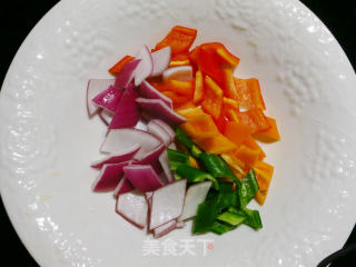 免炸版甜酸肉的做法步骤：1