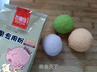 彩色蝴蝶面的做法步骤：2