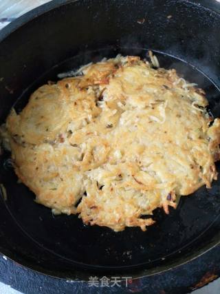 香煎土豆丝饼的做法步骤：7