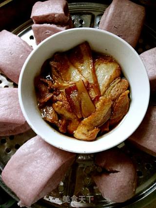 剩肉版热汤面(蒸肉)的做法步骤：1