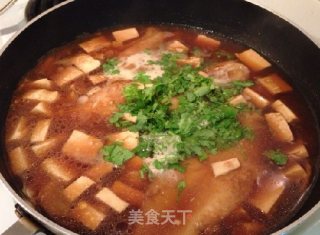 潮白黑鱼片烧豆腐的做法步骤：6