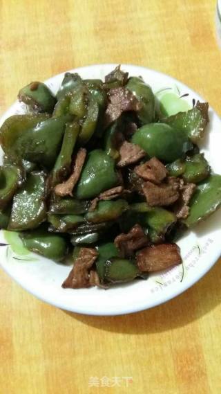 健康家庭青椒炒肉的做法步骤：5