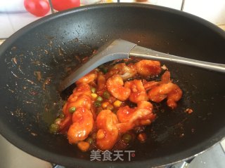 菠萝虾球的做法步骤：14