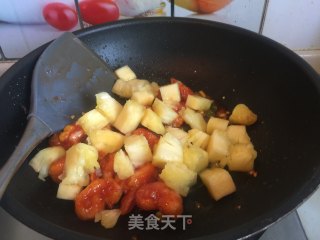 菠萝虾球的做法步骤：15