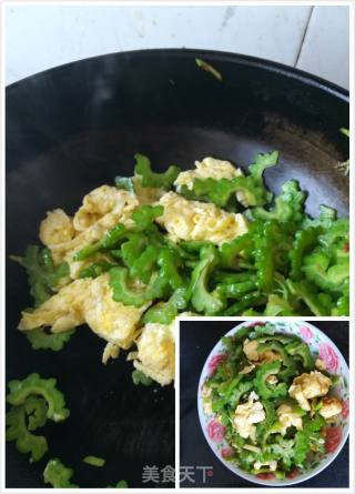苦瓜炒鸡蛋的做法步骤：4