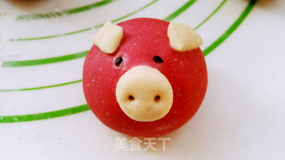 百变面食之双色小猪馒头的做法步骤：15