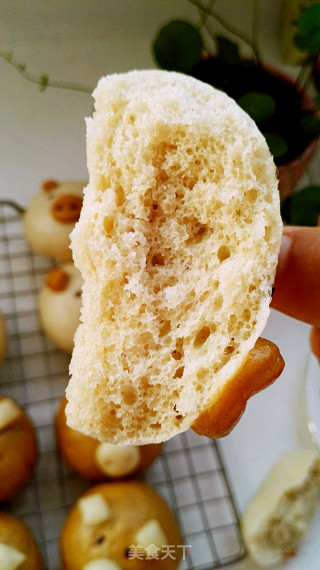 百变面食之双色小猪馒头的做法步骤：27