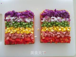彩虹吐司披萨的做法步骤：4
