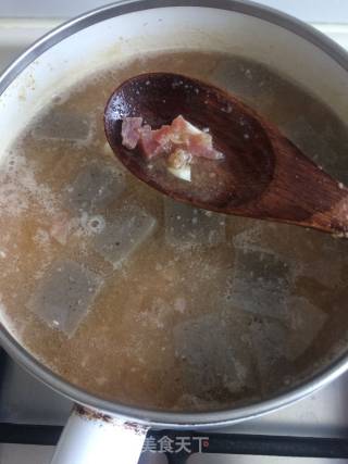 魔芋豆腐味增汤的做法步骤：7