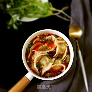 酸汤水饺的做法步骤：9