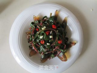 皮蛋拌马齿苋的做法步骤：8