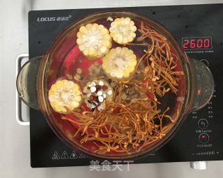 虫草花干贝玉米汤的做法步骤：6