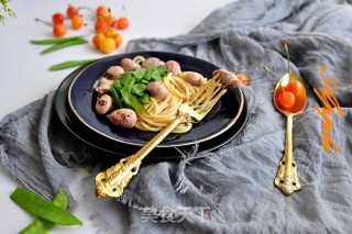 蒜香黑椒意面的做法步骤：11