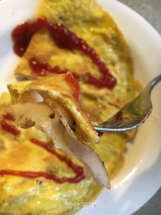 鸡胸肉芝士蛋饼的做法步骤：8