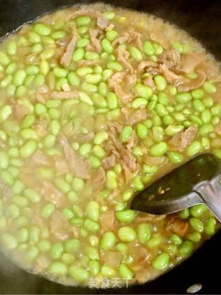 毛豆炒肉丝的做法步骤：6