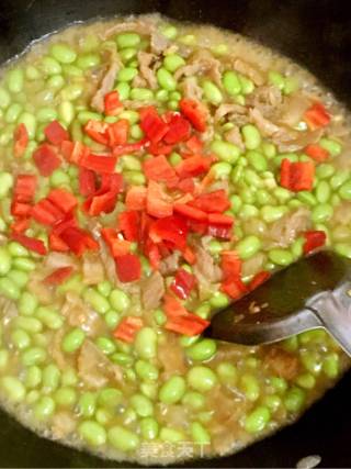 毛豆炒肉丝的做法步骤：7